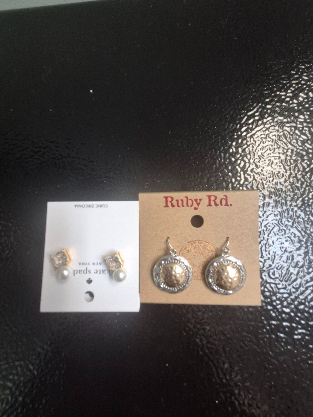 Katie spade and Ruby rd earrings